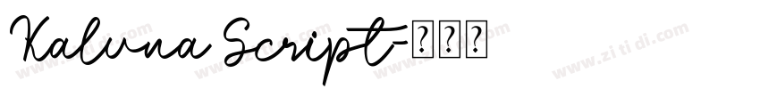 Kaluna Script字体转换